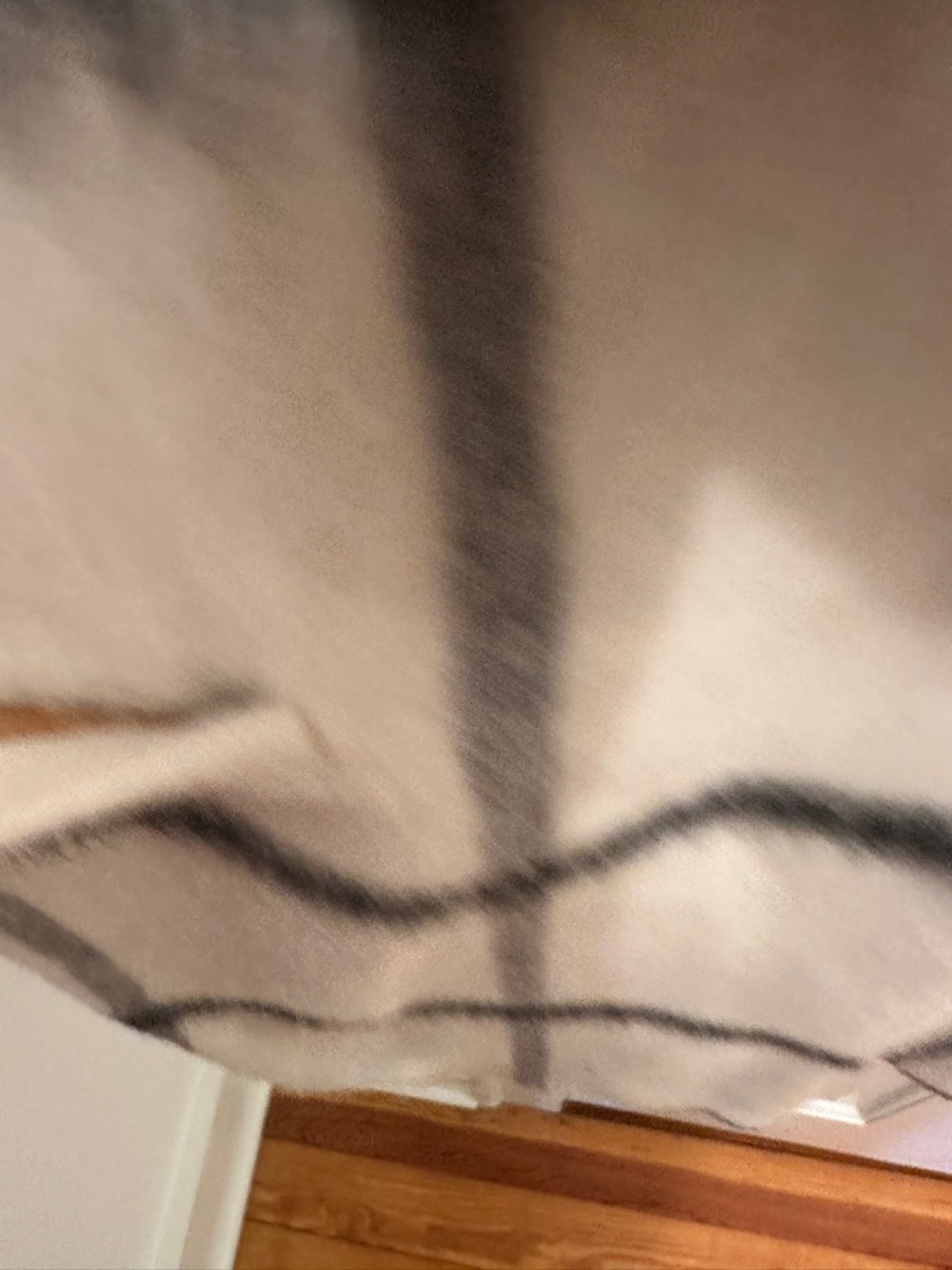 elevenses Cream and Black Windowpane Shawl-Collar Trench Coat - Picture 6 of 12